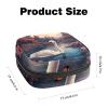 RODAILYCAY Sanitary Napkin Storage Bag for Women Cute, Feminine Menstruation Pad Holder for Period, Portable Zipper Menstrual Pad Bags Swan view 2