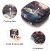 RODAILYCAY Sanitary Napkin Storage Bag for Women Cute, Feminine Menstruation Pad Holder for Period, Portable Zipper Menstrual Pad Bags Swan view 3