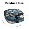 RODAILYCAY Sanitary Napkin Storage Bag, Zipper Period Pouch for Teen Girls Women, Portable Menstrual Tampons Collect Bags Tree and Flower view 2