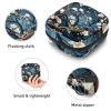 RODAILYCAY Sanitary Napkin Storage Bag, Zipper Period Pouch for Teen Girls Women, Portable Menstrual Tampons Collect Bags Tree and Flower view 3