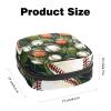 RODAILYCAY Sanitary Napkin Storage Bag, Zipper Period Pouch for Teen Girls Women, Portable Menstrual Tampons Collect Bags Baseball view 2