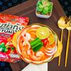 Authentic Thai TomYum Flavor Instant Rice Noodles, Pack of 4 | Ready Cup | Traditional sour and spicy soup | Chili paste | Lime | Herbs | Coconut milk | Thai-style soup | Phenomenal flavor| Premium noodles | Quick and convenient meal view 2