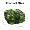 RODAILYCAY Sanitary Napkin Storage Bag, Zipper Period Pouch for Teen Girls Women, Portable Menstrual Tampons Collect Bags Happy St Patrick's Day Four Leaf Clover view 2