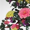 SYRIS Simulation Potted Plants Bonsai Tree Lobby Crafts Jade Carving Peony Bonsai Living Room Home Snei Decorations Office Floor Decorations Fake Plant Greenery Decor for Desk view 3