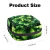 Happy St Patrick's Day Four Leaf Clover Menstrual Pad Purse for School, Tampons Collect Pouch for Women Girls, Soft Sanitary Napkin Disposal Bags view 2