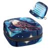 RODAILYCAY Sanitary Napkin Storage Bag for Women Cute, Feminine Menstruation Pad Holder for Period, Portable Zipper Menstrual Pad Bags Starry Sky Eagle view 1