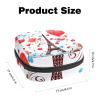 RODAILYCAY Sanitary Pads Bags, Eiffel Tower Love Heart Menstrual Cup Pouch Nursing Pad Holder, First Period Kit Bags for Teen Girls Women Ladies view 2