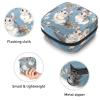 RODAILYCAY Chinchilla Sanitary Napkin Storage Bag, Tampons Collect Holder Purse, First Period Kit for Girls Women, Pad Bag for Period for School view 3