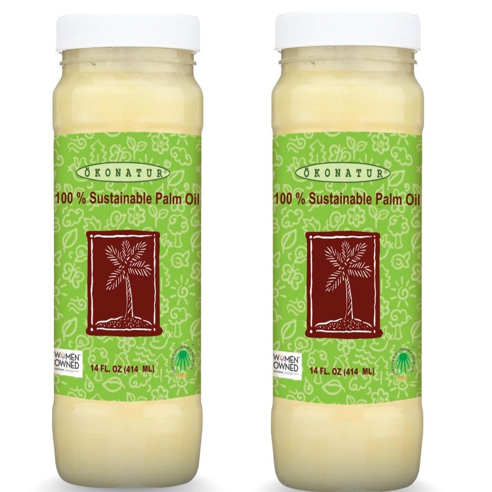 100% Sustainable Palm Oil | RSPO Certified | 2-Pack (14 fl oz) | For cooking, baking and soap making (2)