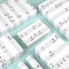 12 Sheets 28 * 20 Inches Musical Note Wrapping Paper Music Design Gift Wrap Paper for Birthday Baby Shower Wedding Bridal Shower Music Concert Party Craft Supplies view 2