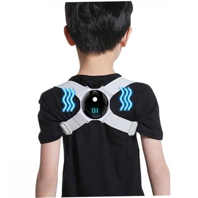 Comebachome Posture Corrector Kids, Back Straightener Posture Corrector with Smart Sensor Vibration Reminder, Adjustable Posture Trainer for Kids, LCD counting model