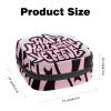 RODAILYCAY Sanitary Napkin Storage Bag for Women Cute, Feminine Menstruation Pad Holder for Period, Portable Zipper Menstrual Pad Bags Halloween Letters view 2