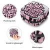 RODAILYCAY Sanitary Napkin Storage Bag for Women Cute, Feminine Menstruation Pad Holder for Period, Portable Zipper Menstrual Pad Bags Halloween Letters view 3