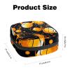 RODAILYCAY Sanitary Napkin Storage Bag for Women Cute, Feminine Menstruation Pad Holder for Period, Portable Zipper Menstrual Pad Bags Basketball, 4.7x6.6x6.6 in/12x17x17 cm, wsjsb-001 view 2
