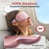 3D Weighted Sleep Mask for Women: 100% Light Blocking - Night Shift Nurse Essentials, Road Trip Travel & Long Flight, College Dorm Essentials for Girls - Lash-Friendly, Zero Eye Pressure, Pink view 3