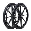 2 Pcs 20/22/24 Inch Replacement Wheelchair Rear Wheels Assembly, Polyurethane Solid Tire with 1/2" (12mm) Bearings and Handrim for Manual Wheelchairs (Size : 22x1 3/8) view 1