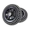 1 Pair 8x 2200x50 Replacement Wheelchair Front Wheels, Honeycomb Non-Inflatable Anti-Slip Wheelchair Wheels Assembly with 5/16" (8 mm) Bearing for Most Electric Wheelchairs view 1