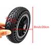1 Pair 8x 2200x50 Replacement Wheelchair Front Wheels, Honeycomb Non-Inflatable Anti-Slip Wheelchair Wheels Assembly with 5/16" (8 mm) Bearing for Most Electric Wheelchairs view 2