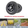 1 Pair 8x 2200x50 Replacement Wheelchair Front Wheels, Honeycomb Non-Inflatable Anti-Slip Wheelchair Wheels Assembly with 5/16" (8 mm) Bearing for Most Electric Wheelchairs view 4