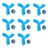 Aligner Chew,8PCS Y-Shaped Chew for Invialign Aligner,Hardness 45Silicone Orthodontic Munchies Chompers Aligner Trays Seaters (8PCS Blue) view 1