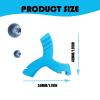 Aligner Chew,8PCS Y-Shaped Chew for Invialign Aligner,Hardness 45Silicone Orthodontic Munchies Chompers Aligner Trays Seaters (8PCS Blue) view 4