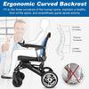 10 Miles Driving Distance Lightweight (Only 21.7KG) Portable Travel Electric Wheelchairs for Adults, Folding Power Wheelchairs for Seniors, All Terrain Motorized Wheelchairs Support 120KG view 4
