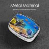 Coral and Sea Fish Square Pill Box Mini Metal Pill Case for Purse Small Cute 2 Compartment Medicine Pill Organizer Portable Pill Container Holder for Daily Medicine Vitamin view 3