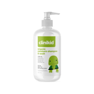 Clinikid Newborn Shampoo & Body Wash, Tear-Free Baby Shampoo and Body Wash for Baby's Sensitive Hair and Skin, 8.45 Fl Oz (1)