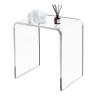 VDGPWA Premium Acrylic Shower Bench,16" L*12" W *18" H, 3/5"(15MM) Thick Acrylic Shower Stool,700lbs Weight Capacity Modern Clear Shower Seat for Inside Shower view 1