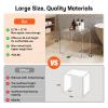 VDGPWA Premium Acrylic Shower Bench,16" L*12" W *18" H, 3/5"(15MM) Thick Acrylic Shower Stool,700lbs Weight Capacity Modern Clear Shower Seat for Inside Shower view 2