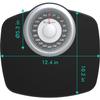 Adamson A25T Scales for Body Weight - Up to 400 LB - 5.3" Dial on 12.4" x 10.2" Platform - Anti-Skid Rubber Surface - High Precision Bathroom Scale Analog - Durable with 20-Year Assurance view 2