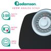 Adamson A25T Scales for Body Weight - Up to 400 LB - 5.3" Dial on 12.4" x 10.2" Platform - Anti-Skid Rubber Surface - High Precision Bathroom Scale Analog - Durable with 20-Year Assurance view 3