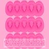 Sweetzo Peeps Chicks Marshmallows, Easter Basket Stuffers, 5 in Each Classic Candies, (Pack of 3) (Pink) view 3