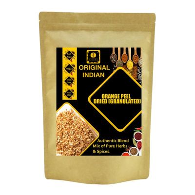 EDZZEL Unique Premium Indian Natural Orange Peel, Dried (Granulated) -100 GRAM ( Pack Of 3 )