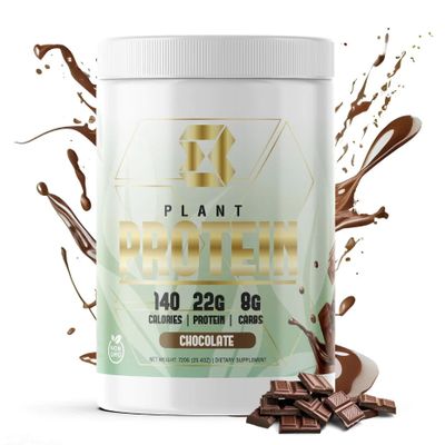 Motiv-8 Plant Based Protein, 22g Pea Protein, 140 Calories, Enhances Recovery, Protein Snack Meal Replacement (20 Servings, Chocolate)