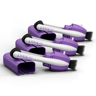 CarbonKlean Peeps Glasses Cleaner - for Eyeglasses, Reading Glasses, and More - Lens Cleaner with Carbon Microfiber Tech - Soft Touch Lavender - 3 Count