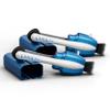 CarbonKlean Peeps Glasses Cleaner - for Eyeglasses, Reading Glasses, and More - Lens Cleaner with Carbon Microfiber Tech - Soft Touch Blue - 2 Count view 1