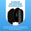 CarbonKlean Peeps Glasses Cleaner - for Eyeglasses, Reading Glasses, and More - Lens Cleaner with Carbon Microfiber Tech - Soft Touch Blue - 2 Count view 3