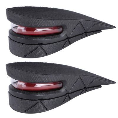 5cm Height Increasing Insoles,Shoe Lift Pads Cushion Black Taller Shoes Insoles Heel Insert for Men and Women