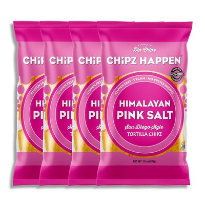 Chipz Happen Tortilla Chips (Pack of 4) (Himilayan Pink Salt)