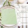 HEIPINIUYE 50 Pieces 2-ply Sage Green Napkin Disposable Scalloped Cocktail Napkins Beverage Napkins Dessert Napkins Paper Napkins for Wedding Birthday Party Paper Dinner Napkins view 4