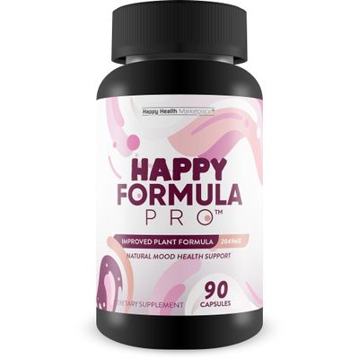 Happy Formula Pro - Our Best Happy Pills Vitamin D Mood Support Supplement - Happpy Supplements Natural Mood Support Supplements for Women, Mood Support Supplements for Men - Postpartum Mood Support