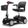Folding Mobility Scooter for Seniors 4 Wheel Scooter for Adults Electric Medical Scooter Compact for Travel - Electric Powered Wheelchair Device - Compact Heavy Duty Mobile (Claret) view 1