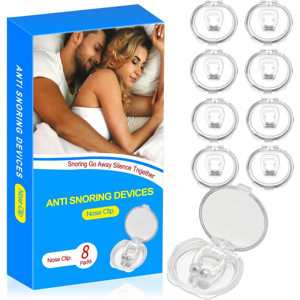 Anti Snoring Devices - Silicone Magnetic Anti Snoring Nose Clip - Effective Snoring Solution - Sleep Comfortable for Men/Women