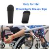 2PCS Replacement of Wheelchair Brake Handle, Brake Grip, Fit 0.55" *0.14" Flat Wheel Lock Grips, Wheelchair Brake Extenders, Replacement Brake Handle Tips, Wheelchair Rollators Walkers Accessories view 2