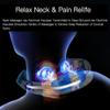 DOMISIGN Neck Massager, Acupoints Lymphatic Drainage Machine, 12 Modes for Pain Relief, Portable Neck Massager for Women & Men - Blue view 4