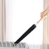 2 Pack Radiator Brush, Dryer Cleaner Vent Brush, 40 cm Long Flexible Pipe Refrigerator Coil Brush, Vent Cleaner Brushes with Wooden Handle for Refrigerators, Baseboards(Black) view 4