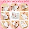 Dunzoom Valentine's Day 30 Pcs Sublimation Keychain Gift Boxes with Window 4" x 3.3" x 0.7" Key Ring Paper Packaging Box for Jewelry Charms Ornaments Gifts Wrapping, Keychain Not Included(White) view 3
