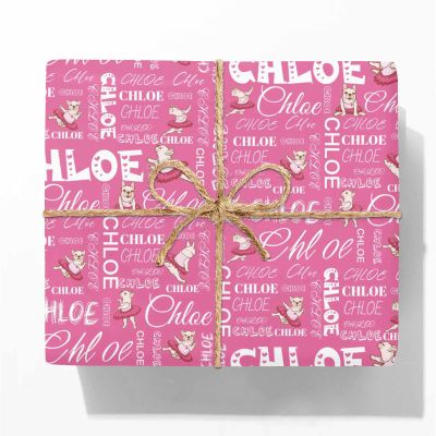 Customized Wrapping Paper Recycled Gift Wrapping Paper Animals, Pink for Adult Men Women Kids Baby for Birthday Anniversary Valentine Mother Father Christmas Day