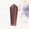 CALLARON 2pcs Punk Wrist Band in Brown Beads and Leather for Women Fashion and Comfort view 2